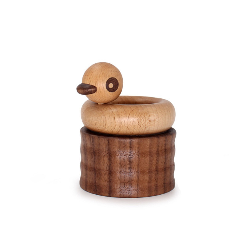 Wooden Animal Duck Pen Holder