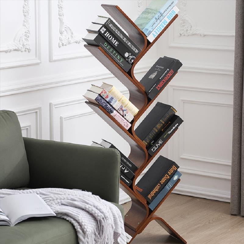 Walnut Color Bookcase Bookshelf