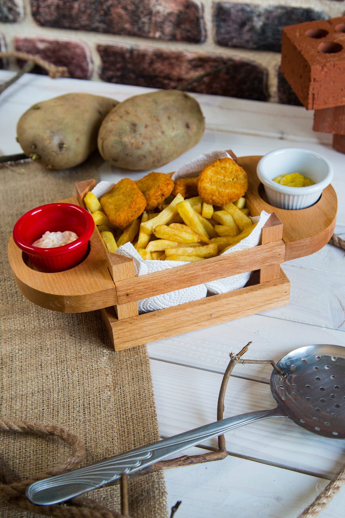 Snack Wooden Serving Tray