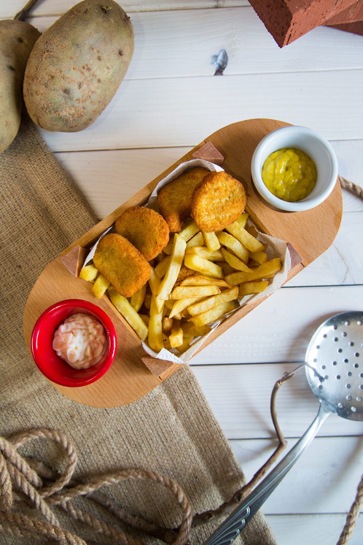 Snack Wooden Serving Tray