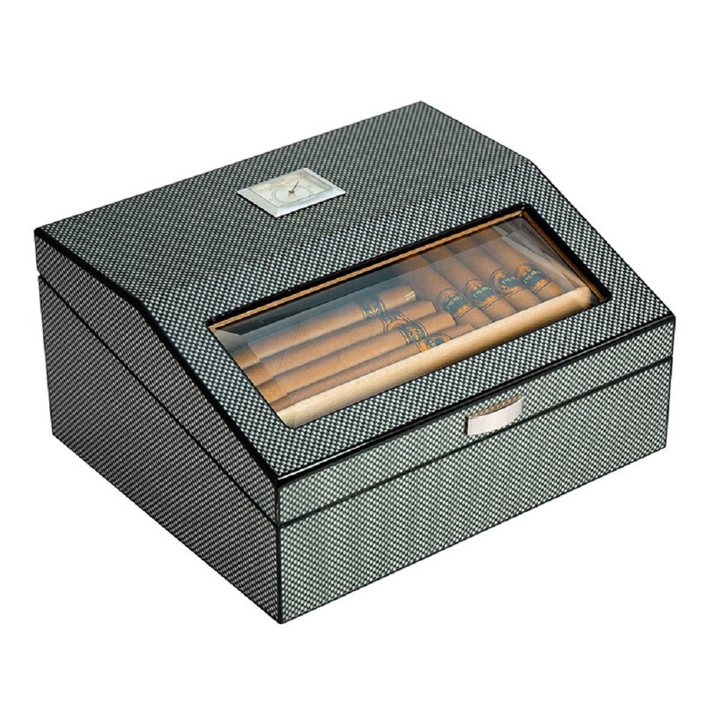 carbon fiber grain wood Cigar humidor