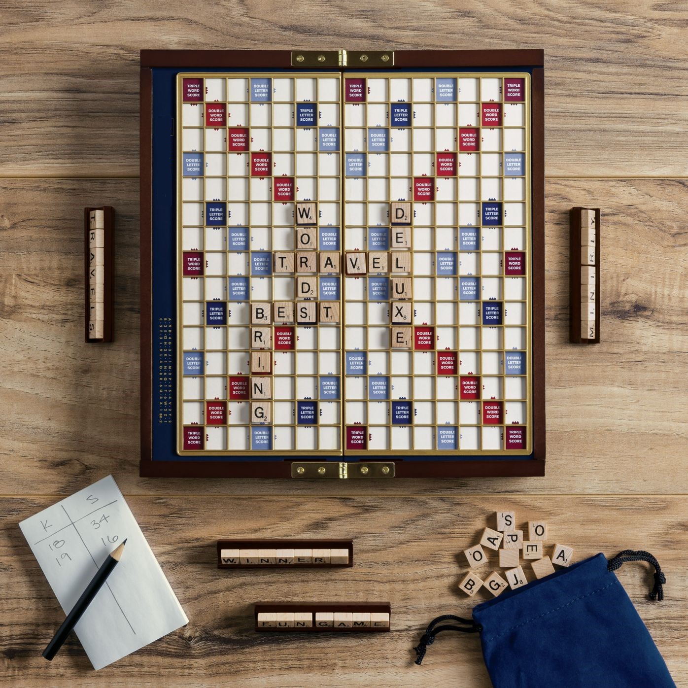 Foldable desk top crossword  board game crossword