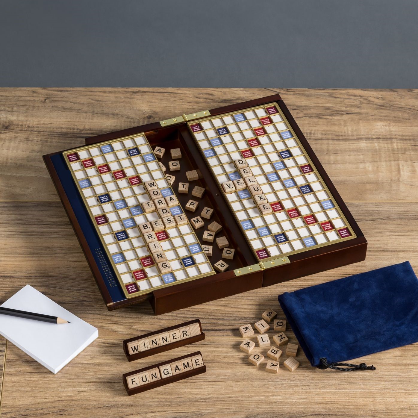 Foldable desk top crossword  board game crossword