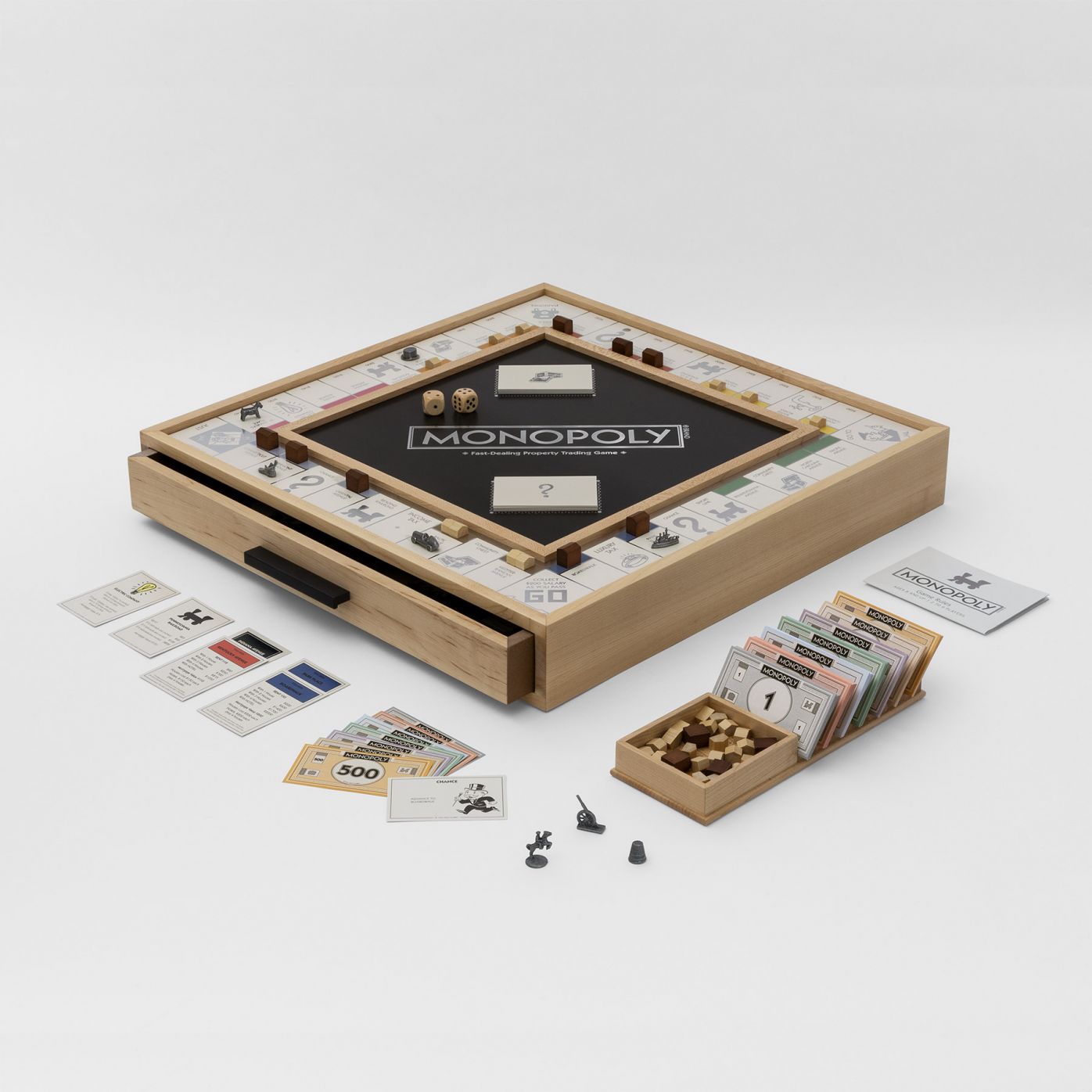 Natural color desk top board game Monopoly