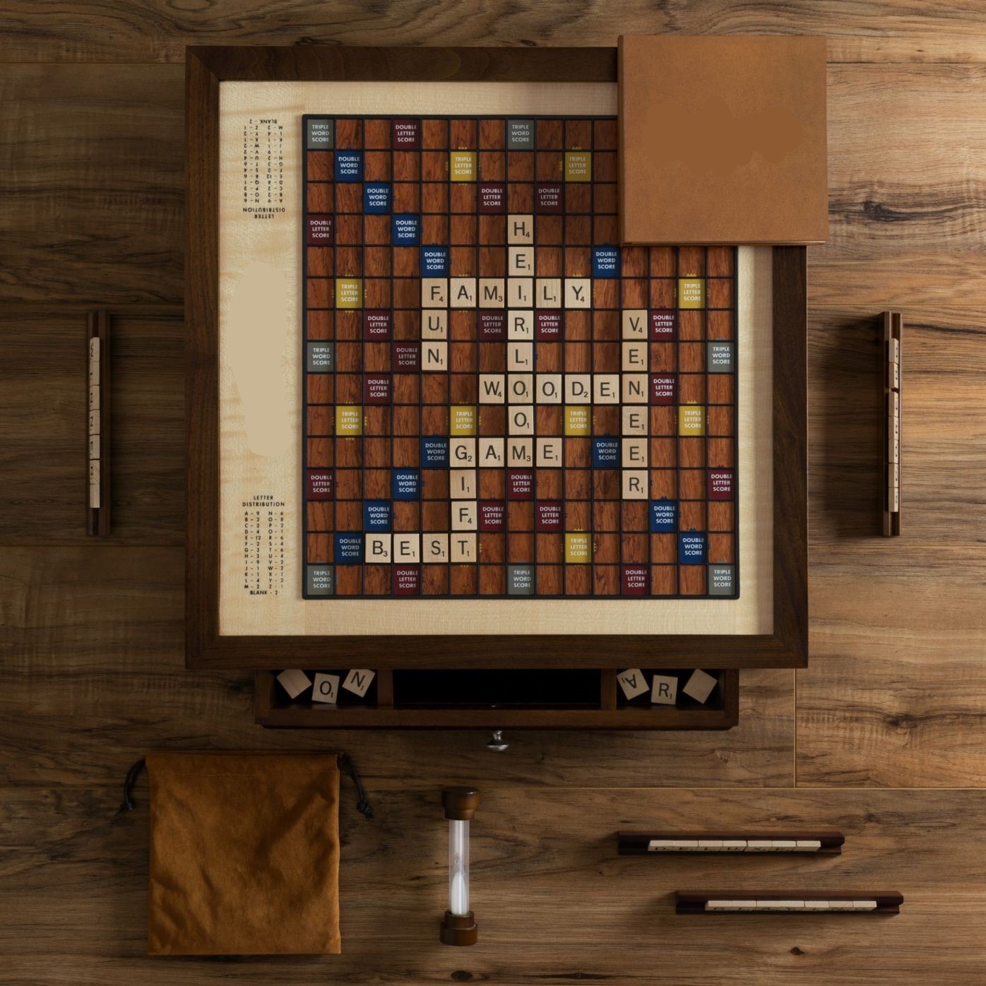 Desk top crossword  board game with turntable