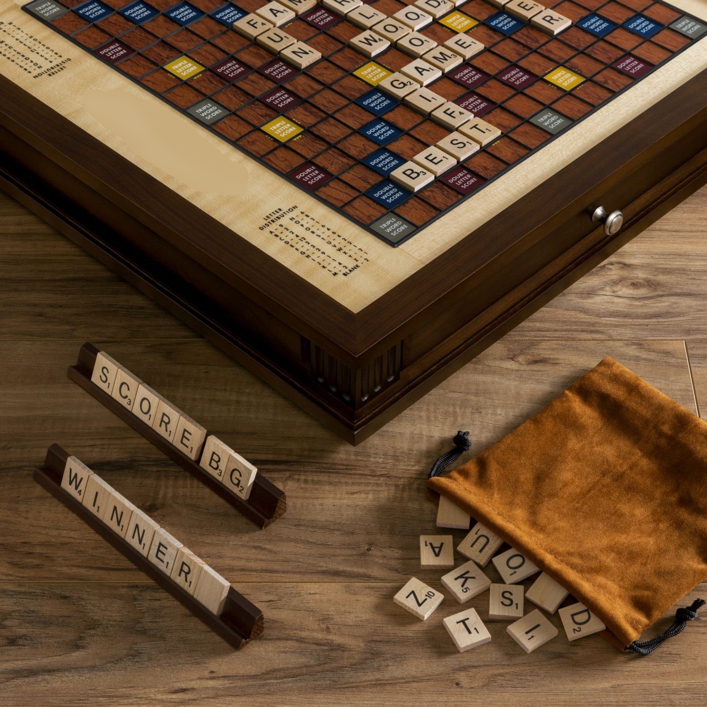 Desk top crossword  board game with turntable