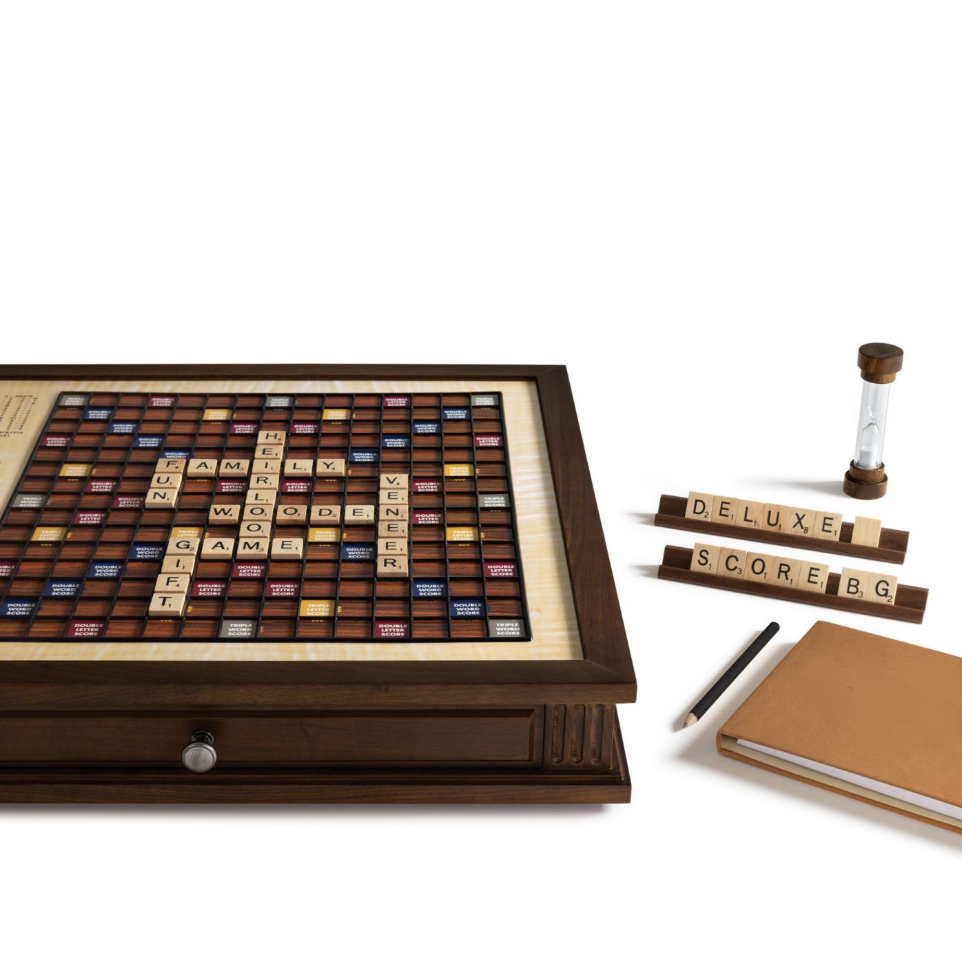 Desk top crossword  board game with turntable