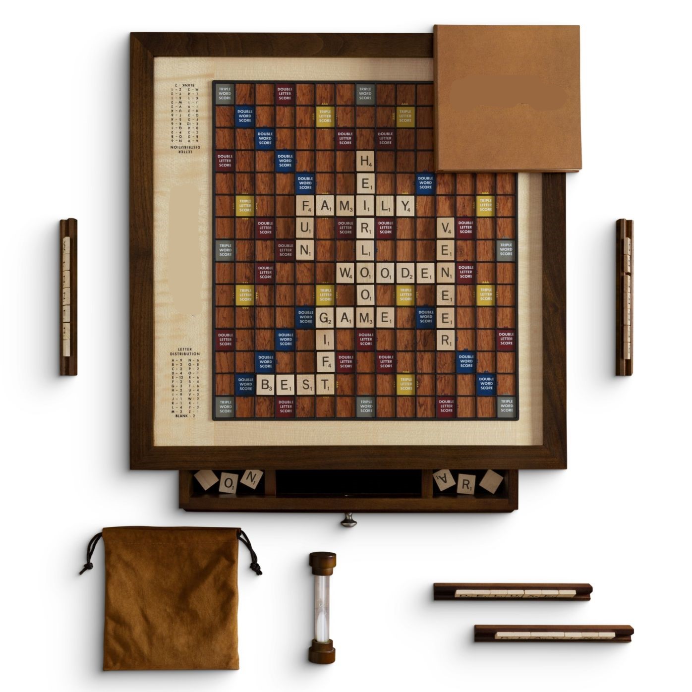 Desk top crossword  board game with turntable