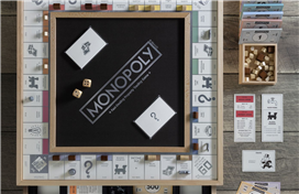 Natural color desk top board game Monopoly